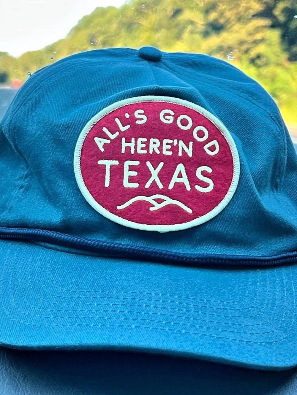 The Guadalupe Snapback Guadalupe Snapback Blue & Red Snapback Hat